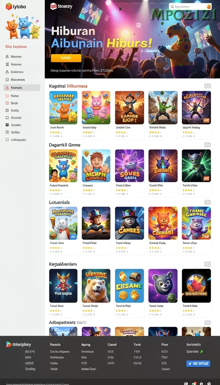 Cuplikan layar LUCUBET — menu navigasi